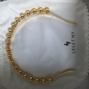 Lelet NY Gold Simple Ball chain Headband